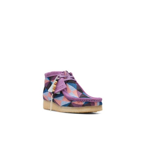 Clarks Stringate Stringate Donna Purple