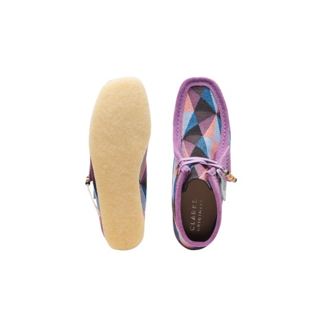 Clarks Stringate Stringate Donna Purple