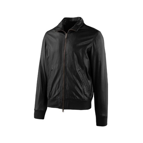 GIACCA PELLE LAMB GAVI WASHED BLACK