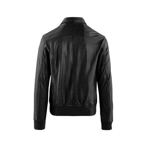 GIACCA PELLE LAMB GAVI WASHED BLACK