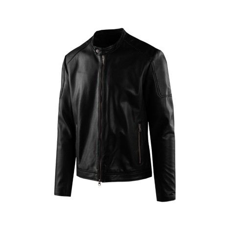 GIUBBOTTO PELLE LAMB GAVI WASHED BLACK