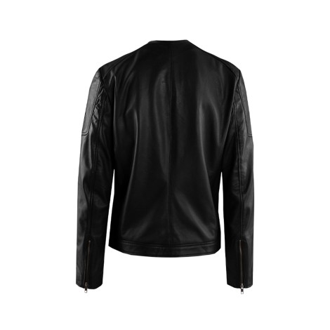 GIUBBOTTO PELLE LAMB GAVI WASHED BLACK
