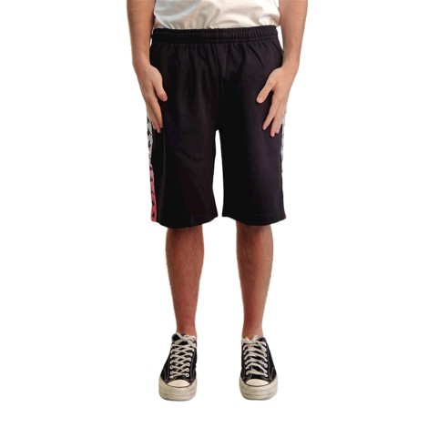 222 BANDA TREADS DEGRADE PANTALONCINI SPORTIVI BLACK-TURQUOISE-FUXI