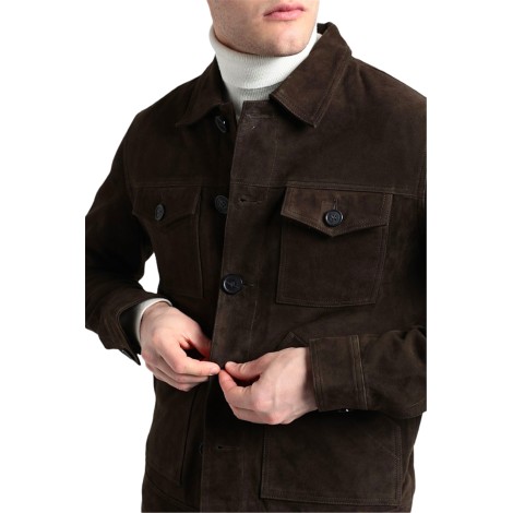 SLHOBAN SUEDE TRUCKER JACKET W DELICIOSO