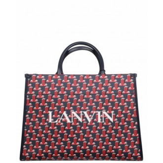 Lanvin navy In&Out cabas bag M