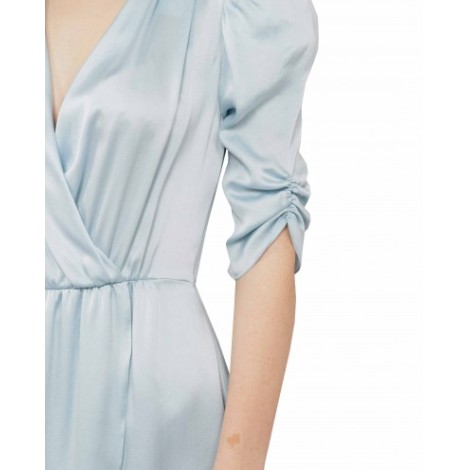 Lanvin light blue drape dress