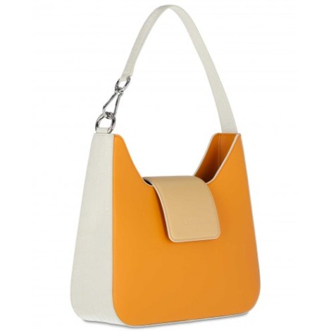 Lancel orange Sixtine de Lancel hobo bag SHOPenauer