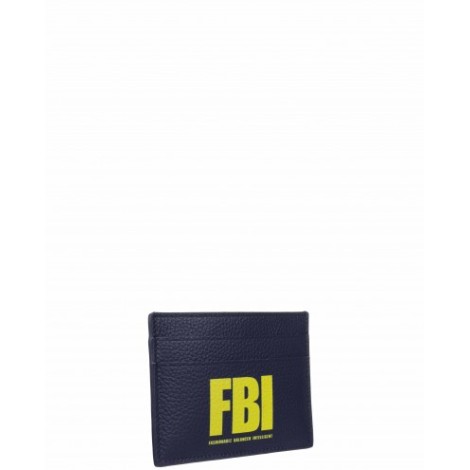 Balenciaga navy FBI card holder