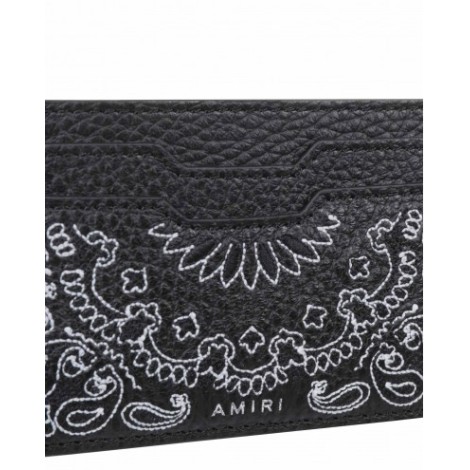 Amiri black Bandana card holder