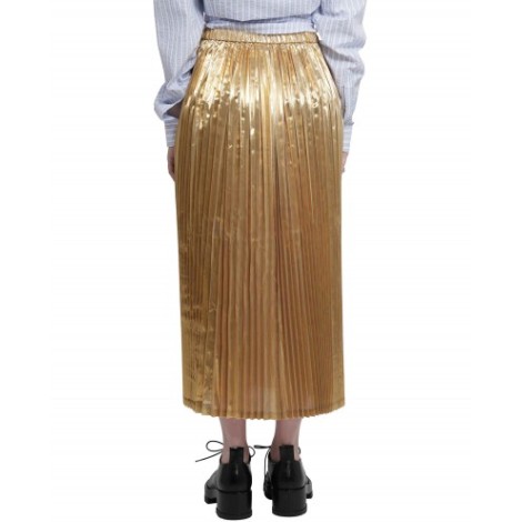 Junya Watanabe gold pleated skirt