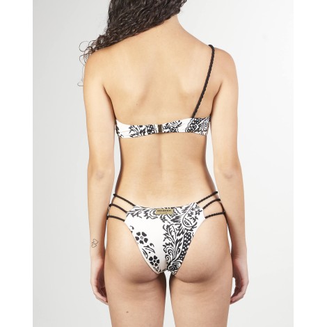 MISS BIKINI Costume bikini fascia monospalla con torchon Miss Bikini