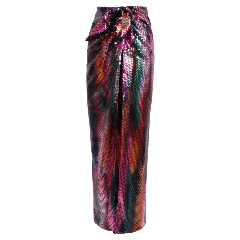 The Attico Full Sequin Multicolor Skirt 42