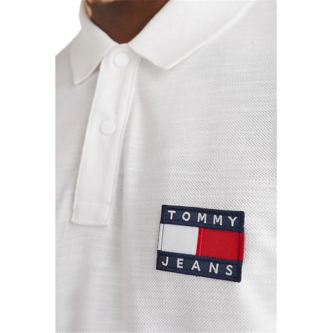 Tommy Jeans Polo Maniche Corte Uomo White