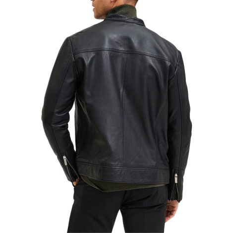 SLHARCHIVE CLASSIC LEATHER JKT W NOOS BLACK