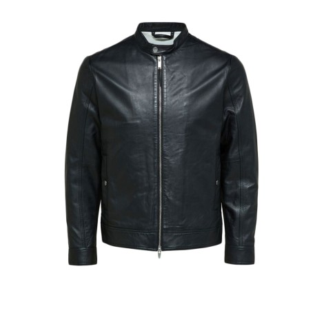 SLHARCHIVE CLASSIC LEATHER JKT W NOOS BLACK