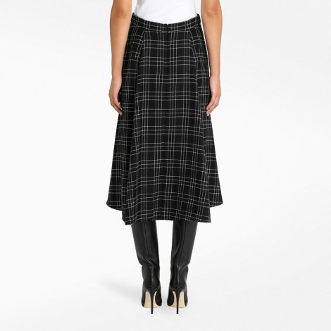 check midi skirt