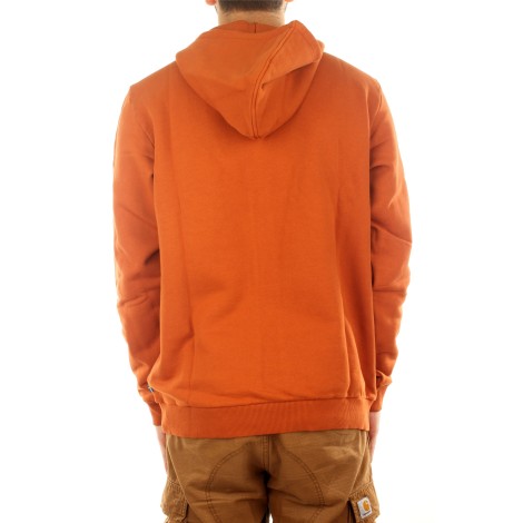 FJALLRAVEN LOGO HOODIE M TERRACOTTA BROWN