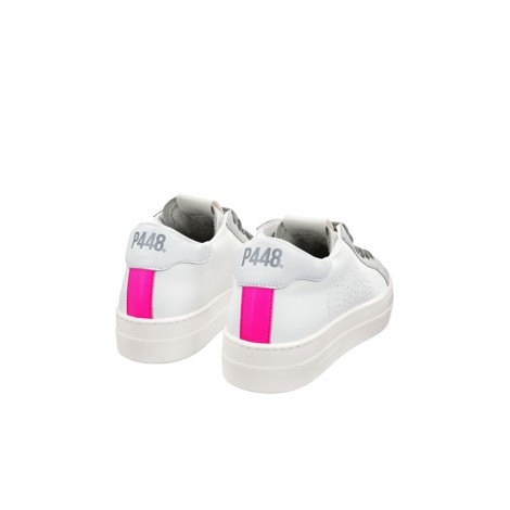 P448 Sneakers Basse Donna Whiter/fuxia