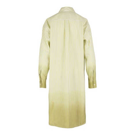 MARNI Abito Chemisier Midi Donna In Popeline Spugnato Verde