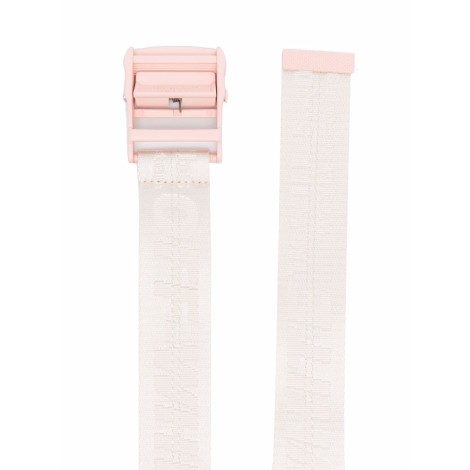 OFF-WHITE Cintura Industriale Classica H35 Bianca e Rosa - Donna