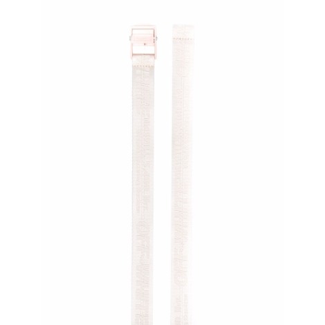 OFF-WHITE Cintura Industrial Classica H35 Mini Bianca e Rosa - Donna
