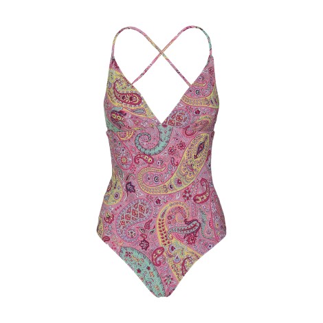 ETRO Costume Intero Paisley Rosa Donna