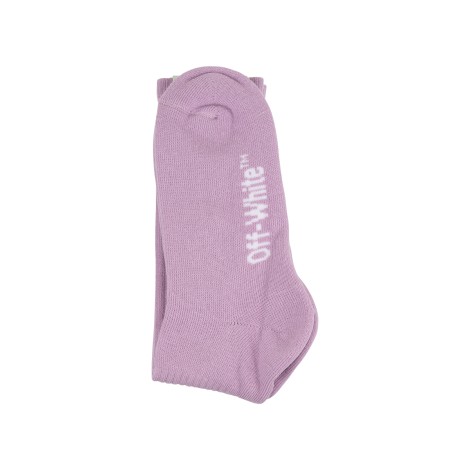 OFF-WHITE Calzini Lunghi Diag Helvetica Lilla Donna