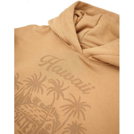Felpa con Cappuccio Hawaii Beige