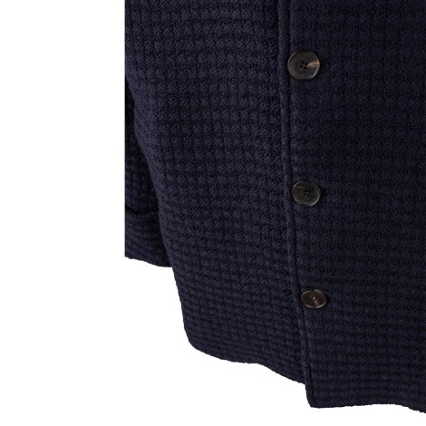 Giaccone in maglia blu