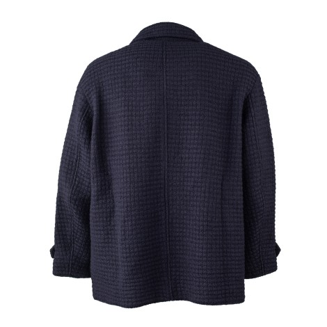 Giaccone in maglia blu