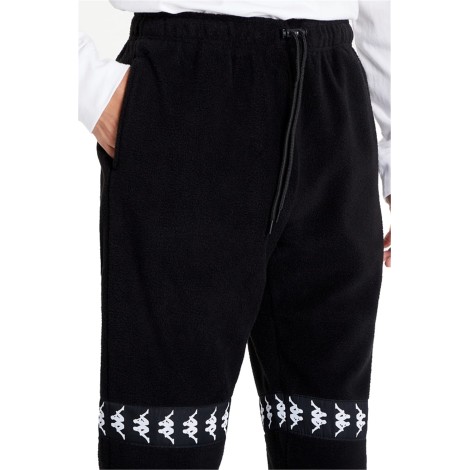 Kappa Pantaloni Tuta Uomo Black - White