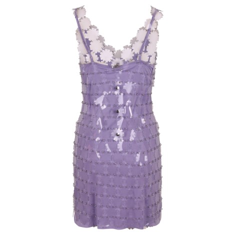 Paco Rabanne Full Transparent Sequins Mini Dress 40