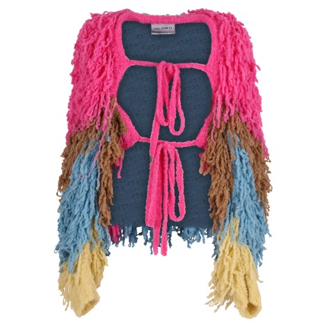 The Attico 'Bob' Multicolor Alpaca Cardigan 42