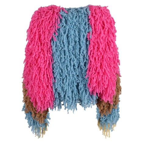 The Attico 'Bob' Multicolor Alpaca Cardigan 42