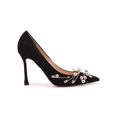 N.21 Brooches and Beads Embellished Pumps 40
