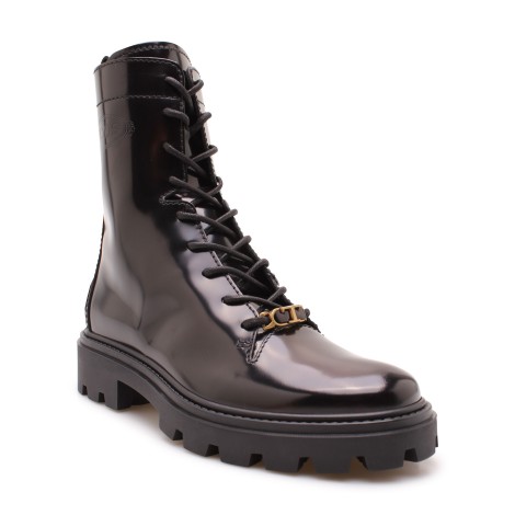Tod'S Lace-up Leather Ankle Boots 40