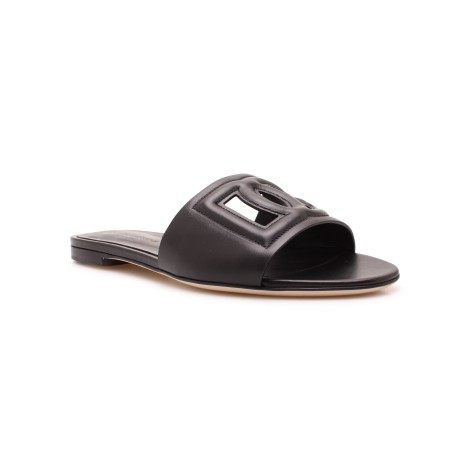 Dolce & Gabbana 'DG Millenials' Logo Flat Sandals 39