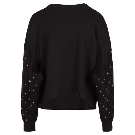 N.21 Crystal Decoration Cotton Sweatshirt M