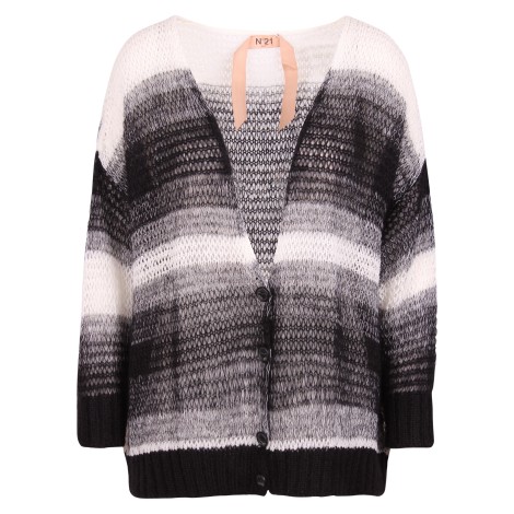 N.21 V-Neck Knitted Mohair Cardigan S