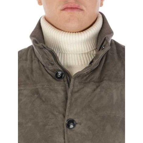 KITON | Men's Suede and Wool Padded Jacket
