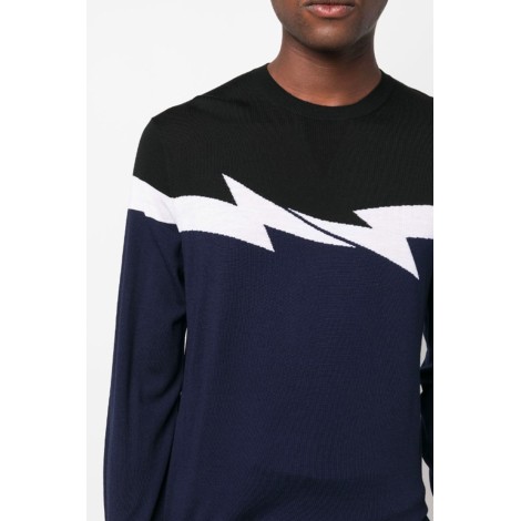 NEIL BARRETT Maglia Thunderbolt