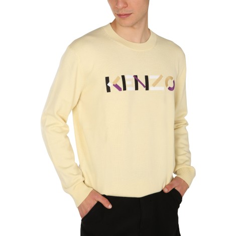 kenzo sweater with multicolor logo