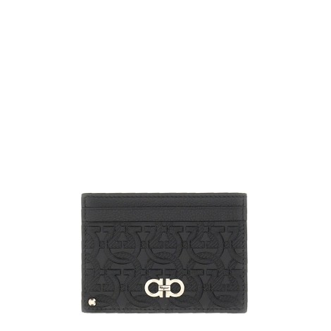 salvatore ferragamo gancini credit card holder