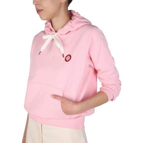casablanca logo patch sweatshirt 