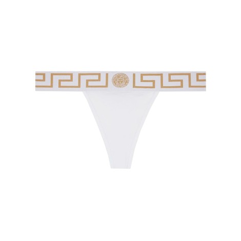 versace thong with greek