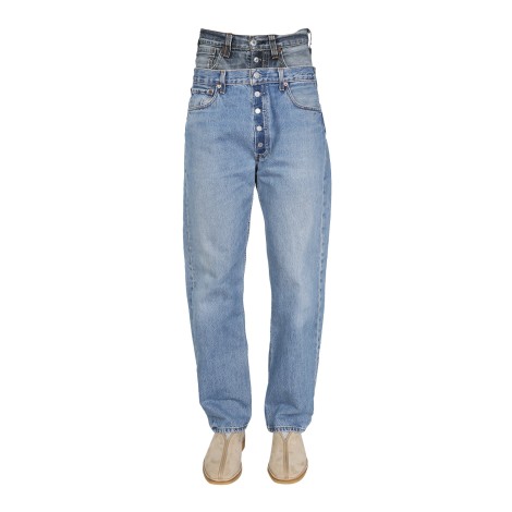 1/off double waist jeans