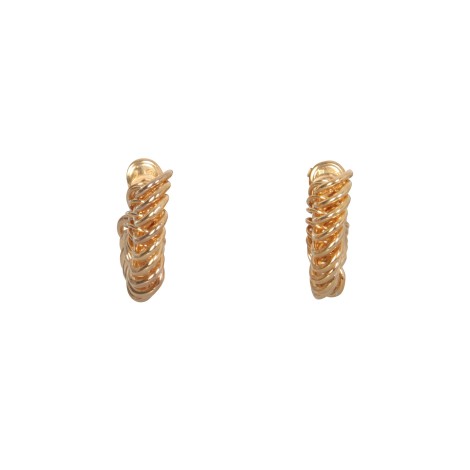 bottega veneta disc earrings