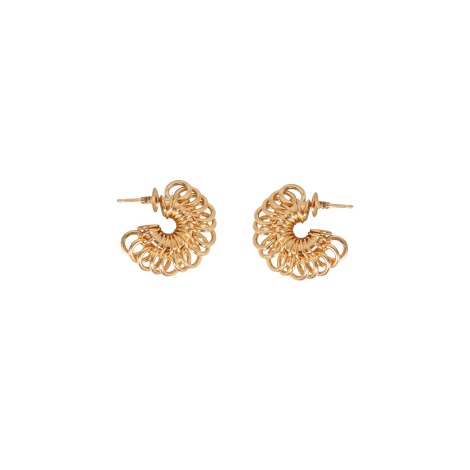 bottega veneta disc earrings