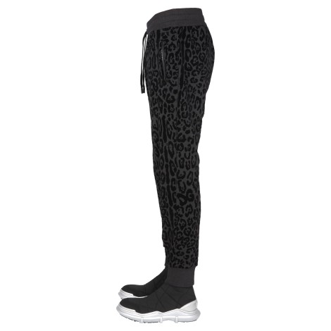 dolce & gabbana jogging pants with animal print