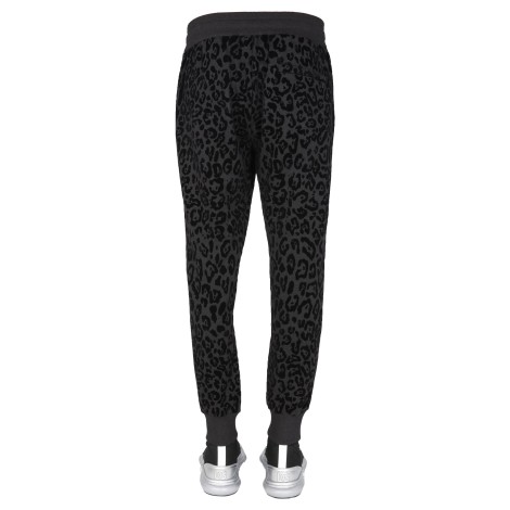 dolce & gabbana jogging pants with animal print